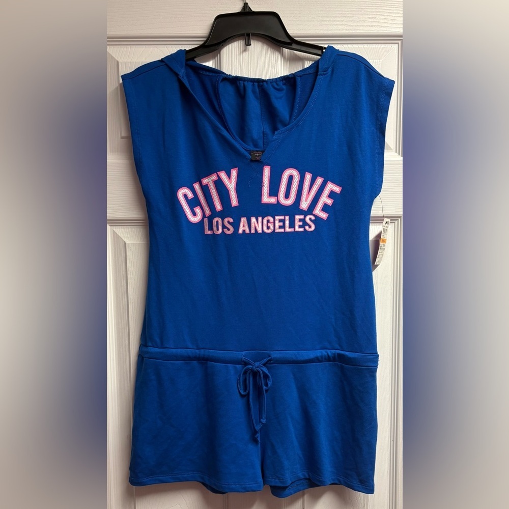 NWT Material Girl Active Romper W/ Hood Size Small